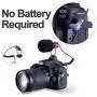 SAIREN Vlog Video On Camera Microphone Cardioid Directional Plug and Use Broadcast Mic High Sensitivity for Canon Nikon Panasonic Fuji Sony A7 III etc DSLR/Camera for iPhone 11 Pro Max Smartphone