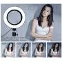 Laerion Camera Light Practical USB Interface Brightness Adjustable Fill Light Beauty lamp Selfie Ring Light On-Camera Video Lights Compatible with Phones and Cameras 6.3&quot(16cm)