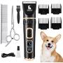 VOVO Dog Clippers Professional 3-Speed Low Noise Pet Grooming Kit Tools Rechargeable Cordless Electric Hair Clippers for Dogs Cats Pets