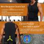 Wonderience Neoprene Sauna Suit for Men Waist Trainer Vest Zipper Body Shaper with Adjustable Tank Top