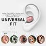 NENRENT S570 Bluetooth Earbud,Smallest Mini V4.1 Wireless Bluetooth Earpiece Headset Headphone Earphone with Mic Hands-Free Calls for iPhone Samsung Galaxy LG and Smartphones Rose Gold (1 Piece)
