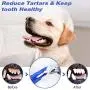 QDAN Dog Toy Chew Toothbrush Squeaky Toys Stick Puppy Chew Toy Interactive for Small Medium Dogs Teeth Cleaning Dental Care Stress Relive Indoors Outdoors(Fit 15-60Lbs Dogs