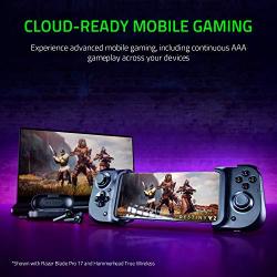 Razer Kishi Controller for Android: Compatible with Most USB-C Android Phones - Cloud Gaming Ready - Type-C Passthrough Charging - Clickable Analog Thumbsticks