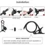 Metal-Enhanced Cell Phone Holder, ZTON Mobile Phone Stand, Lazy Bracket, Flexible Long Arms Clip Mount for iPhone, LG, etc.in Office Bedroom Desktop (Black) Metal-Enhanced Cell Phone Holder, ZTON Mobile Phone Stand, Lazy Bracket, Flexible Long Arms Clip Mount for iPhone, LG, etc.in Office Bedroom Desktop (Black)
