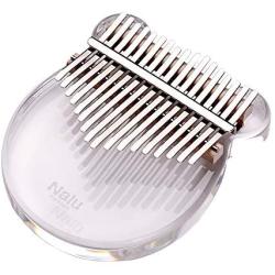 Kalimba,Thumb Piano,17-Key Acrylic Material Transparent Bear-Shaped Muslady