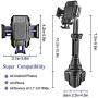 Car Cup Holder Phone Mount - Universal Adjustable Cup Holder Cradle Car Mount for Cell Phone iPhone 11 Pro/XR/Xs/XS Max/X/8/7Plus/Galaxy/Samsung
