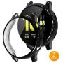 Tensea Compatible with Galaxy Watch Active2 Case 44mm, 2 Packs Soft TPU Bumper Full Around Screen Protector Cover for Samsung Galaxy Watch Active 2 44mm (Black, 44mm)