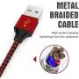 iPhone Charger,YEFOOT MFi Certified Lightning Cable 5PACK 6FT Nylon Woven USB Charging Cable with Metal Connector Compatible iPhone 11/Pro/Xs Max/X/8/7/Plus/6S/6/SE/5S iPad-Black&Red