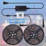 LED Strip Lights Music Sync 32.8ft RGB Dream Color Lights Strip Smart APP Control Bluetooth Rainbow LED Lights Waterproof Chase Effect Dimmable Strip Lights Power Supply for Indoor Outdoor(32.8FT/10M)