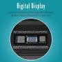 Wagan Digital Display Dual AC/DC 110V/12V Air Compressor Tire Inflator with Nozzle Adapters for Vehicle Outdoor and Home Indoor Use