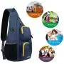 WANDF Sling Bag One Strap Backpack Travel Crossbody Backpack Water-Resistant