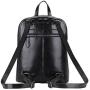 Heshe Women’s Leather Backpack Casual Daypack for Ladies (Black-r)
