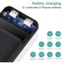Portable Charger, 【2-Pack】 Ultra-Slim 10000mAh Dual USB Power Bank External Battery Backup Pack, Compatible with iPhone 11/Xs/XR/X/8/7/6S/6 and More Android Smartphones