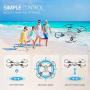 SNAPTAIN A10 Mini Foldable Drone with 720P HD Camera FPV WiFi RC Quadcopter w/Voice Control, Gesture Control, Trajectory Flight, Circle Fly, High-Speed Rotation, 3D Flips, G-Sensor, Headless Mode