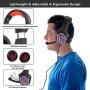 Gaming Headset for PS4 Xbox One, YCCSKY Wired Over Ear Headphone PC USB Gaming Headset with Noise Canceling Mic and LED Light, Compatible with PS4/Xbox One/Mac/Tablets/PC/Laptop/Mobile Phone (Red)