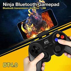 LIJUN-Game Mobile Game Control per PUGB, Ninja Bluetooth Gamepad Wireless Controller Mobile Phone Game Free Fire Button Joystick Gamepad Six Finger All-in-One Mobile Game Controller