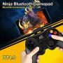 LIJUN-Game Mobile Game Control per PUGB, Ninja Bluetooth Gamepad Wireless Controller Mobile Phone Game Free Fire Button Joystick Gamepad Six Finger All-in-One Mobile Game Controller
