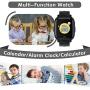 【Kids Smartwatch】- Children‘s Smart Watch Phone, 10 Can Be Set Name SOS Two-Way Calling Music Player Games HD Camera Alarm Clock Calculator Set Wallpaper for Free, Suitable for Teenagers 4-12y(Black)