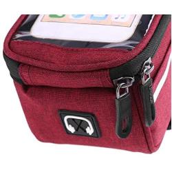 QIANMA Bicycle Bag Sfit Bicycle Front Tube Bag Women Cycling Accessories Waterproof Bike Bags Front Cell Mobile Phone Case 6inch Holder Bicycle