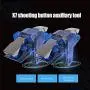 ManFull Jedi Survival Gamepad 2Pcs X7 Mobile Phone Gaming Trigger Button Handle Controller Game Accessories Blue ManFull Jedi Survival Gamepad 2Pcs X7 Mobile Phone Gaming Trigger Button Handle Controller Game Accessories Blue