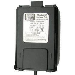 BTECH, BaoFeng BL-5 Battery Eliminator for BF-F8HP, UV-5X3, and UV-5R Radios
