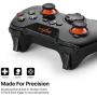 TNP Bluetooth Wireless Gaming Controller, High Performance Precision Portable BT 2.4 GHZ Cordless Gamepad Joystick for Android TV Box Tablet Phone PS3 Windows PC Steam