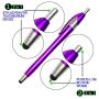 SKOLOO Electronic Screen Touch Stylus, Pack of 14, 2-in-1 Click Ball Pen, Ballpoint Pen and Slim Stylus for Universal Tablet Smartphone, Multi-Colored