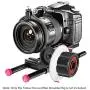 Neewer Follow Focus with Gear Ring Belt for Canon Nikon Sony and Other DSLR Camera Camcorder DV Video Fits 15mm Rod Film Making System,Shoulder Support,Stabilizer,Movie Rig(Red+Black)