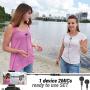 Dual Lavalier Microphone - 2 Lavalier Microphone - Lavalier Microphone Set - 2 Pack Microphone for Interview, Blog or Podcast