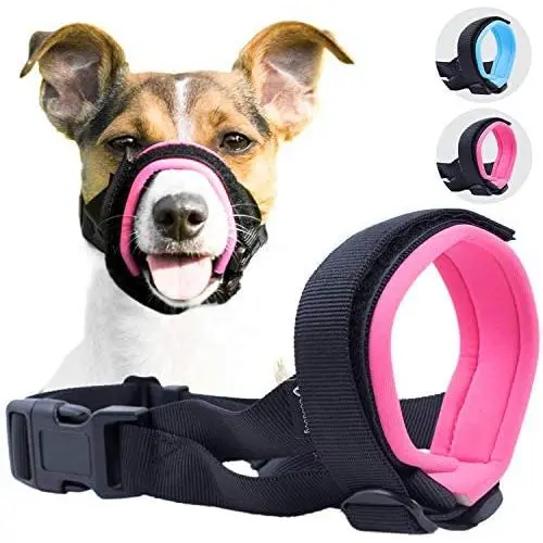 Gentle Muzzle Guard for Dogs - Prevents Biting Unwanted Chewing Safely Secure Comfort Fit - Soft Neoprene Padding – No More Chafing – Included Training Guide Helps Build Bonds Pet Gentle Muzzle Guard for Dogs - Prevents Biting Unwanted Chewing Safely Secure Comfort Fit - Soft Neoprene Padding – No More Chafing – Included Training Guide Helps Build Bonds Pet