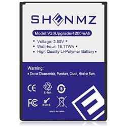 SHENMZ V20 Battery BL-44E1F 4200mAh Replacement Battery for LG V20 H910 H918 LS997 US996 VS995 Cell Phone | LG V20 Spare Battery