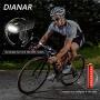 DIANAR Bike Lights Front and Back USB Rechargeable, 1500 Lumen 5200mAh Super Bright LED Bicycle Lights Headlight and Taillight Set, IPX5 Waterproof 3 Light Modes, Bike Lights Can Charge Mobile Phones