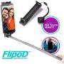 Flipod Selfie Stick All-in-one Universal Extendable Smart Adjustable Phone Cradle Selfie Mount Tripod Stand Device with Remote Control for iPhone X/iPhone 8/8 Plus/iPhone 7/iPhone 7 Plus/Gal