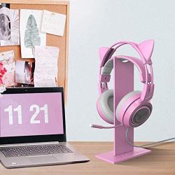 SOMIC G951s Pink Stereo Gaming Headset and Pink Headphone Stand for PS4, Xbox One, PC, Mobile Phone, 3.5MM