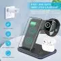 Wireless Charger,3 in 1 Wireless Charging Station for Apple Watch 1 2 3 4 5/Airpods, QI Fast Charger for iPhone 11/11 Pro/11 Pro Max/XS Max/XS XR Plus, Samsung S10 S9 S8 Plus S7, Qi-Certified Phones