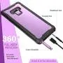 FITFORT Samsung Galaxy Note 9 Cell Phone Case - Full Body Case with Built-in Touch Sensitive Anti-Scratch Screen Protector, Ultra Thin Clear Shock Drop Proof Durable Protective Cover (Purple) FITFORT Samsung Galaxy Note 9 Cell Phone Case - Full Body Case with Built-in Touch Sensitive Anti-Scratch Screen Protector, Ultra Thin Clear Shock Drop Proof Durable Protective Cover (Purple)
