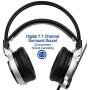 SADES SA908 Physical 7.1 Channel USB Surround Sound Stereo Gaming Headset PC Headsets Over-Ear Gaming Headphones with Microphone LED Light