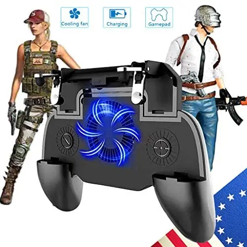 Mobile Game Controller Mobile Gaming Trigger for PUBG/Fortnite/Rules of Survival Gaming Grip and Gaming Joysticks for 4.5-6.5inch Android iOS Phone Mobile Game Controller Mobile Gaming Trigger for PUBG/Fortnite/Rules of Survival Gaming Grip and Gaming Joysticks for 4.5-6.5inch Android iOS Phone