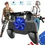 Mobile Game Controller Mobile Gaming Trigger for PUBG/Fortnite/Rules of Survival Gaming Grip and Gaming Joysticks for 4.5-6.5inch Android iOS Phone Mobile Game Controller Mobile Gaming Trigger for PUBG/Fortnite/Rules of Survival Gaming Grip and Gaming Joysticks for 4.5-6.5inch Android iOS Phone