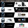 Gaming Headset with Mic for Xbox One,PC,PS4,Over-Ear Headphones with Volume Control LED Light Cool Style Stereo,Noise Reduction for Laptops,Smartphone,Computer,Nintendo Switch