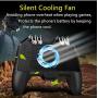 [The Latest Version] Mobile Game Controller 4 Trigger with 4000mAh Power Bank Cooling Fan for PUBG/Call of Duty/Fotnite [6 Finger Operation] L1R1 L2R2 Gamepad Trigger for 4.7-6.5" iOS Android Phone
