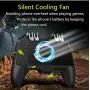 [The Latest Version] Mobile Game Controller 4 Trigger with 4000mAh Power Bank Cooling Fan for PUBG/Call of Duty/Fotnite [6 Finger Operation] L1R1 L2R2 Gamepad Trigger for 4.7-6.5&quot iOS Android Phone