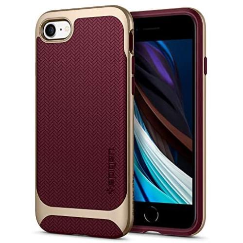 Spigen Neo Hybrid Designed for Apple iPhone SE 2020 Case/Designed for iPhone 8 Case (2017) / Designed for iPhone 7 Case (2016) - Burgundy