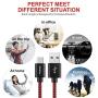 CLEEFUN USB Type C Charger Cable Fast Charging, [6-Pack, 3/3/6/6/10/10 ft] Nylon Braided USB C Cable Compatible with Samsung Galaxy S10e S10 S9 S8 Plus S10+, Note 9 10 8, Moto G8 G7 G6, LG G8 G7 G6