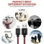 CLEEFUN USB Type C Charger Cable Fast Charging, [6-Pack, 3/3/6/6/10/10 ft] Nylon Braided USB C Cable Compatible with Samsung Galaxy S10e S10 S9 S8 Plus S10+, Note 9 10 8, Moto G8 G7 G6, LG G8 G7 G6