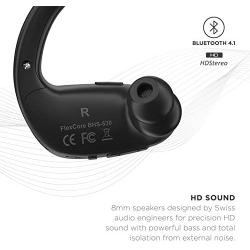 Phaiser BHS-530 Bluetooth Headphones for Running, Wireless Earbuds for Exercise or Gym Workout, Sweatproof Stereo Earphones, Durable Cordless Sport Headset Mic