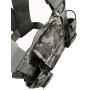 Lewong Universal Hands Free Chest Harness Bag Holster for Two Way Radio (Rescue Essentials) (Camouflage)