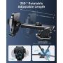 Humixx Phone Car Holder Mount, Upgraded Double Release Button Suction Cup Phone Holder for Car Dashboard Windshield Air Vent Compatible with iPhone SE 11 Pro Max XR XS X Samsung Galaxy Note 20 S20 S10