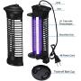 Bug Zapper Electric Indoor Insect Killer suspensible UV Light | Mosquito Killer Bug Fly Pests Attractant Trap Zapper Lamp w/Powerful 1000V Grid for Indoor Home Bedroom,Kitchen, Office