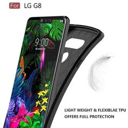 LG G8 ThinQ Case,LG G8 Case, Sucnakp TPU Shock Absorption Cell Phone Cases Technology Raised Bezels Protective Cover for LG G8 Case (Black)